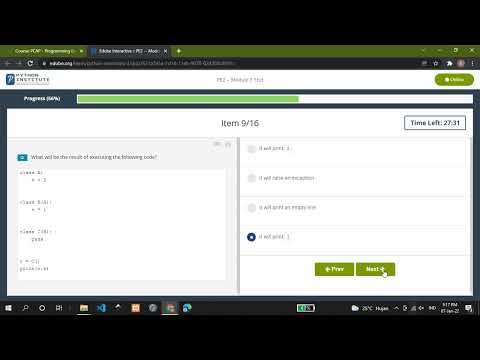 Python Essential 2 Test Module 3