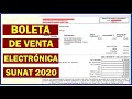 NUEVA FORMA de Emitir Boleta de Venta Electrónica - SUNAT VIRTUAL