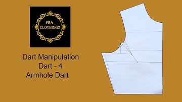 Dart Manipulation - Dart - 4 - Armhole Dart dartmanipulation #dartintake #darts  #armhole dart