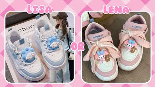 Lisa or Lena (Cinnamoroll vs My Melody)  😍 #lisa #lena #lisaandlena #sanrio #kuromi #viral #trending