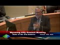 Wyoming City Council Meeting January 15, 2024