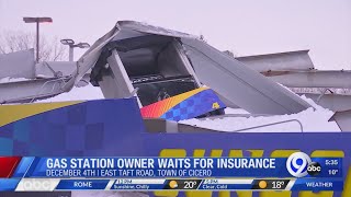 Owner of gas station where canopy collapsed waiting on insurance company