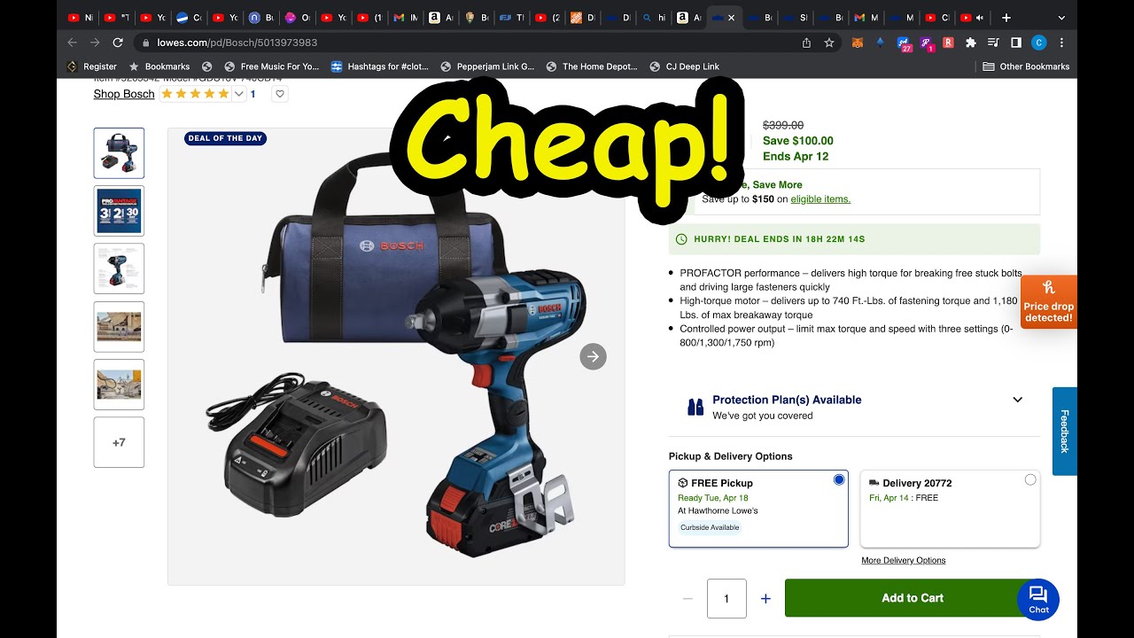 Crazy Bosch Deal At Lowes & More YouTube