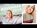 November 2018 RECAP // Accomplishments, lessons, and favorite things