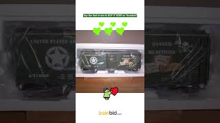 Available on Trainbid.com - MTH prem army box custom run - limited