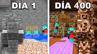 SOBREVIVÍ 400 DÍAS dentro de una BASE SECRETA de MINECRAFT