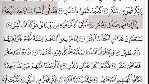 (54) سورة القمر | شيخ الزين محمد احمد