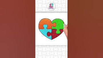 Puzzle Shape  #shorts #howtodraw #trending