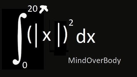 How to Integrate modulus of x raised to 2 between limits 0 to 20 pi