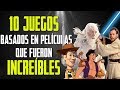 10 juegos BASADOS EN PELÍCULAS que fueron INCREÍBLES