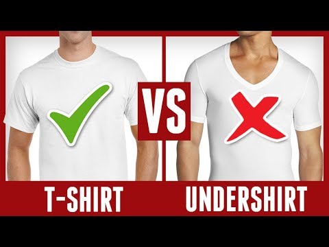 T Shirt Vs Undershirt - What&rsquo;s The Difference? | RMRS