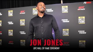 UFC Hall of Fame Red Carpet interview with Jon Jones