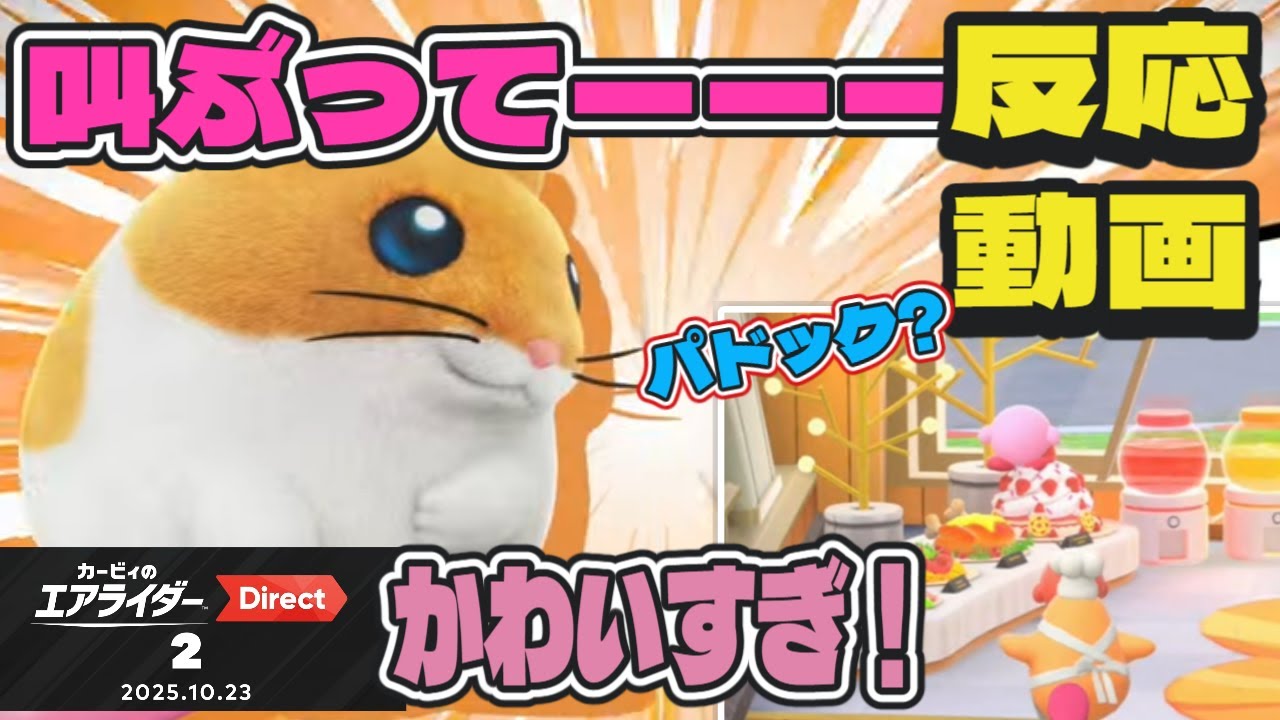 【ニンダイ反応】最新作が楽しみすぎるカービィファンVtuber【カービィのエアライダー】