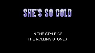 Video thumbnail of "The Rolling Stones - She's So Cold - Karaoke - Without Backing Vocals"