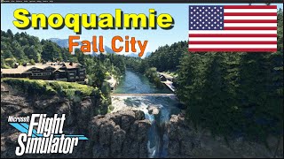 MSFS 2020 Snoqualmie Fall City HD PHOTOGRAMMETRY  + LINK