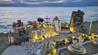 Anniversary Surprise On Sunset Cliffs With Enchanting Picnic Co.