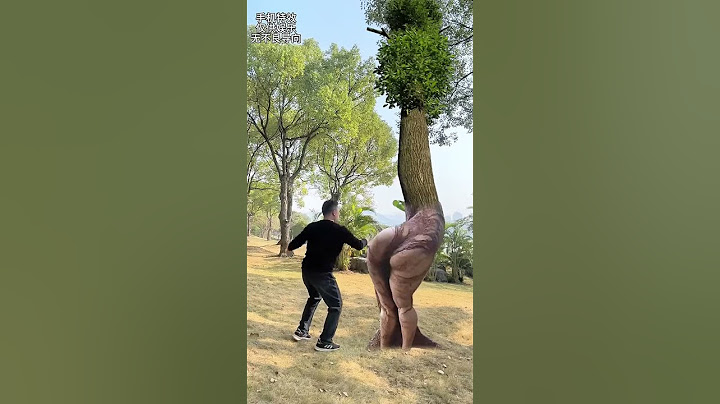 A tree that can recognize people  Magical tree  Mobile phone special effects