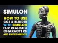 How to use simulon with blender  character creator 4  realistic renders simulon