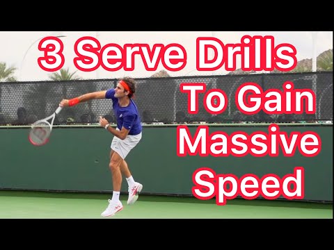 3 Serve Drills For More Speed And Spin (Tennis Technique Explained)