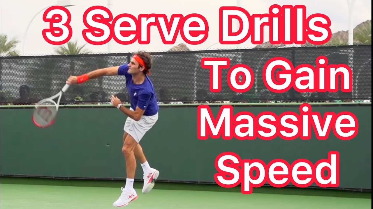 3 Serve Drills For More Speed And Spin (Tennis Technique Explained)