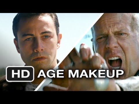 Looper - Age Make-Up Comparison - Joseph Gordon-Levitt as Young Bruce Willis