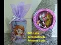 DIY - Personalizando lata de leite - Princesa Sofia