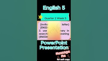 English 5 Quarter 2 Week 5 MATATAG Curriculum / Revised K-12 LE Based PowerPoint Presentation