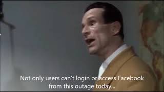 Goebbels rants about the Facebook and Instagram outage