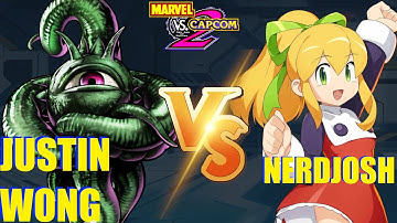MvC2 Mvci Umvc3 JUSTIN WONG vs NERDJOSH  (LOW TIERS)  pt 1