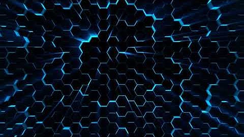 futuristic surface neon blue light hexagon pattern abstract motion background