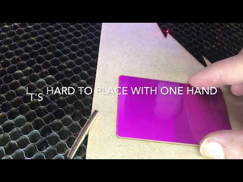 Aligning small objects to laser engrave