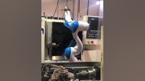 #HNC #Robot #Collaborative CO605 #cobot for #CNC #application-pick&place workpiece-HNC Electric