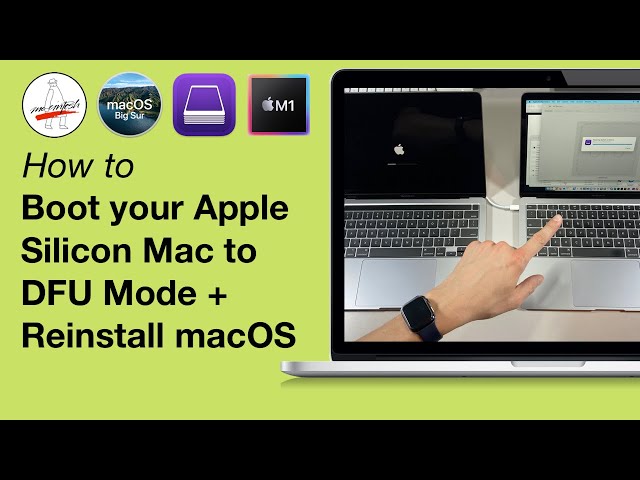 Boot Apple Silicon M1 Mac to DFU Mode & Reinstall macOS in 10 Minutes with 2nd Mac MacBook Pro & Air class=