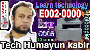 Canon imageRUNNER IR 2202 2204 2206 error code E002-000 How to get easy solution and reset #canon