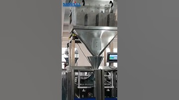 vffs automatic 4 heads weigher sugar salt weighing packaging machine with linear weigher
