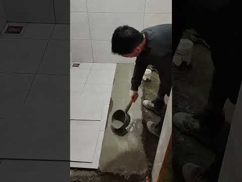 Tile installation P665#shorts