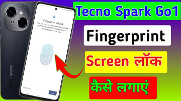 Tecno Spark Go 1 me Display fingerprint lock setting//how to fingerprint lock in tecno spark go 1 me