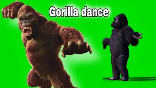 Gorilla dancing on Green Screen effects,