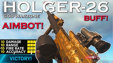 The NEW BUFFED HOLGER-26 CLASS is like AIMBOT! in WARZONE ( BEST CLASS SETUP ) COD COLD WAR WARZONE.