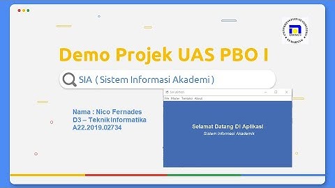 SIA ( Sistem Informasi Akademik ) Dengan NetBeans Java
