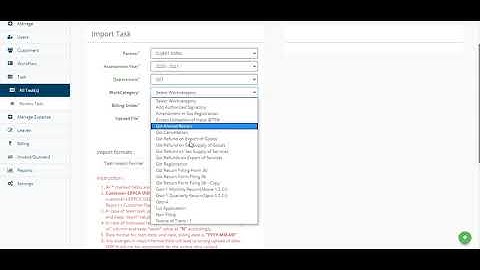 IMPORT TASK THROUGH EXCEL USING CUSTOMER UID IN ERPCA
