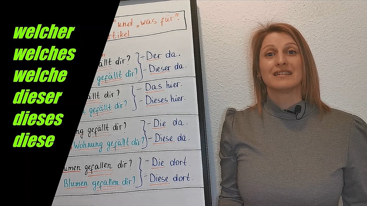 Deutsch lernen | Demonstrativartikel verstehen und mit Beispielen üben
