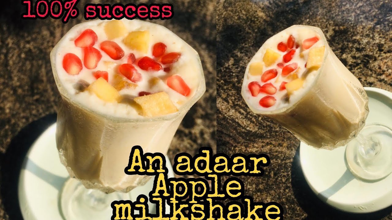 How to make a simple apple shake😋😋/l Ramadan Kareem🤲🤲😍