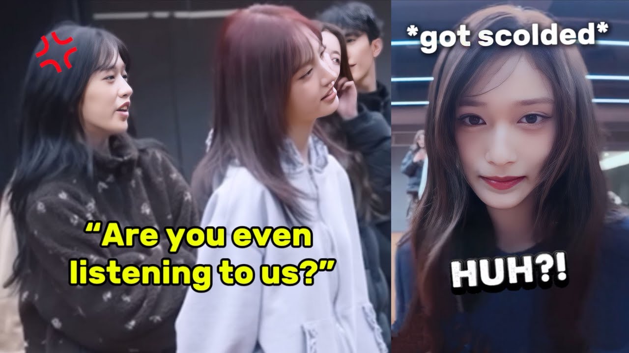 IVE LEADER YUJIN scolding LEESEO for not listening to them (they can’t believe her)