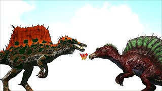 Ark Survival - PRIMEVAL SPINO vs SPINO/LARGE DINOS [Ep.557]