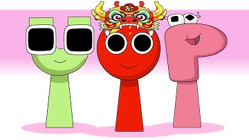 Sprunki OC All Phase:  China, P, U ( Alphabet Lore ) | Compilation Sprunki Incredibox