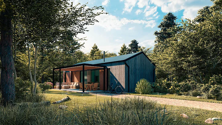 Abandoned forest cabin