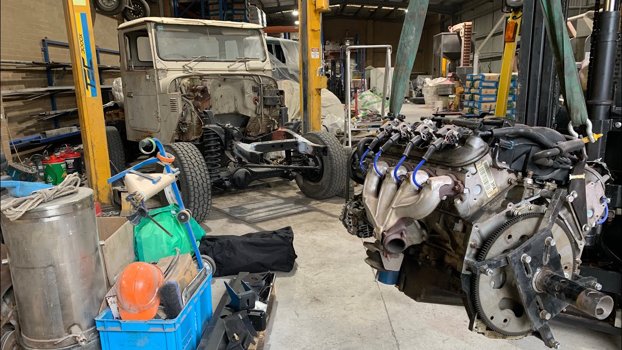 Part 1 LS Powered Fj45 on an 80 series chassis build!! YouTube
