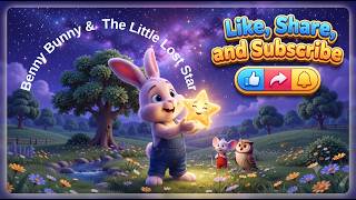 🐰 Benny Bunny and the Little Lost Star | Kids Bedtime Story | Animated Story for Kids