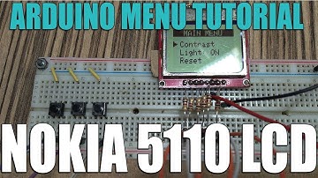 Simple Menu on a Nokia 5110 LCD Arduino Tutorial